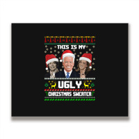 This Is My Ugliest Christmas Sweater Funny Joe Biden Kamala Sweatshirt Metal Print Horizontal | Artistshot