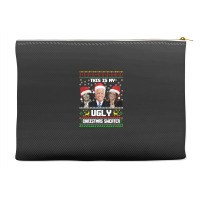 This Is My Ugliest Christmas Sweater Funny Joe Biden Kamala Sweatshirt Accessory Pouches | Artistshot