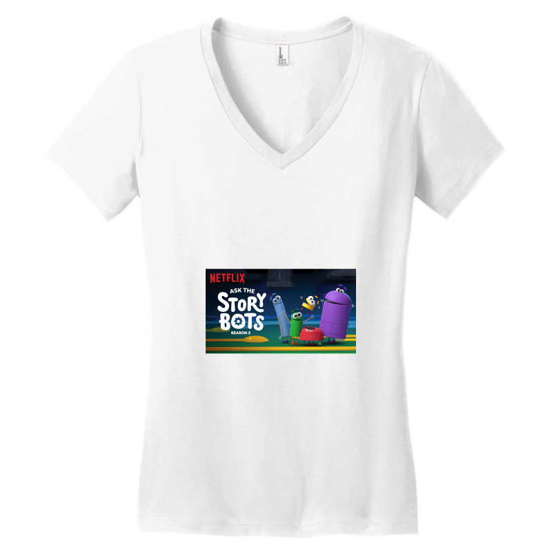 Ask The Storybots Women's V-Neck T-Shirt by bakarjenggotan | Artistshot