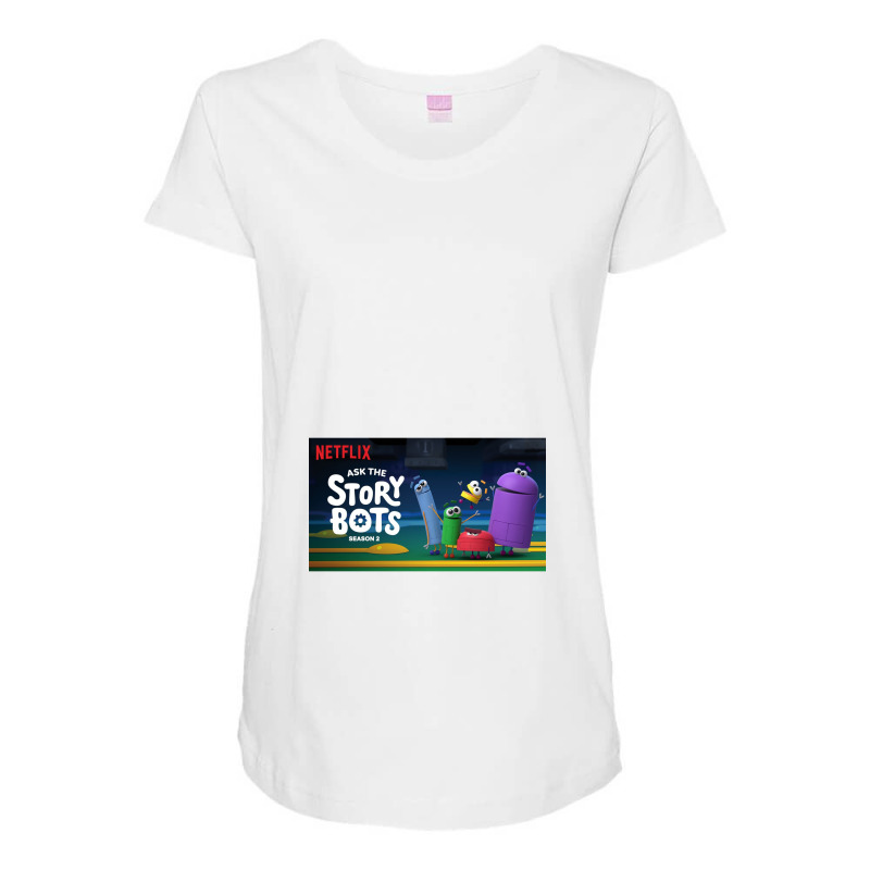 Ask The Storybots Maternity Scoop Neck T-shirt by bakarjenggotan | Artistshot