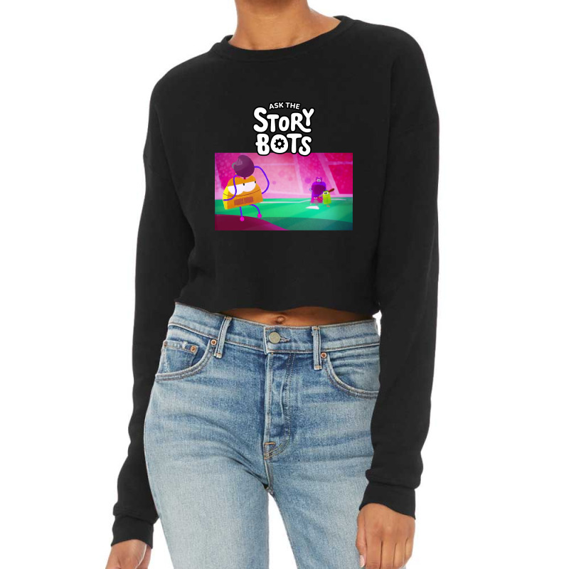 Ask The Storybots Cropped Sweater by bakarjenggotan | Artistshot