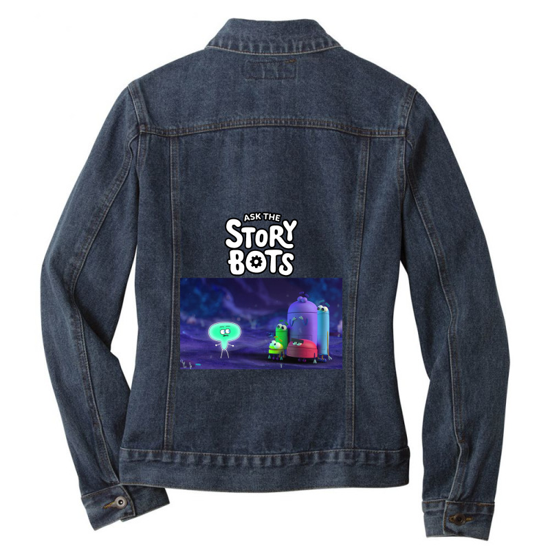 Ask The Storybots Ladies Denim Jacket by bakarjenggotan | Artistshot