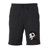 Rock Skull With Headphones Fleece Short | Artistshot