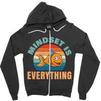 Everything Is Mindset Motivational Inspiration Shark Fin Sweatshirt Zipper Hoodie | Artistshot