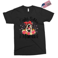 English Bulldog Mama Florals Cute Dog Mom Mother's Day Exclusive T-shirt | Artistshot