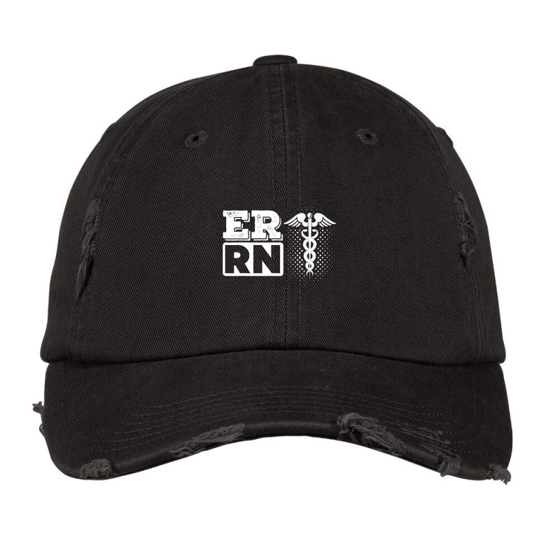 Er Rn Emergency Room Registered Nurse Nursing Medicine Vintage Cap | Artistshot