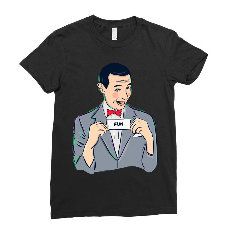 Pee-wee Herman Ladies Fitted T-Shirt by Box Bingham | Artistshot