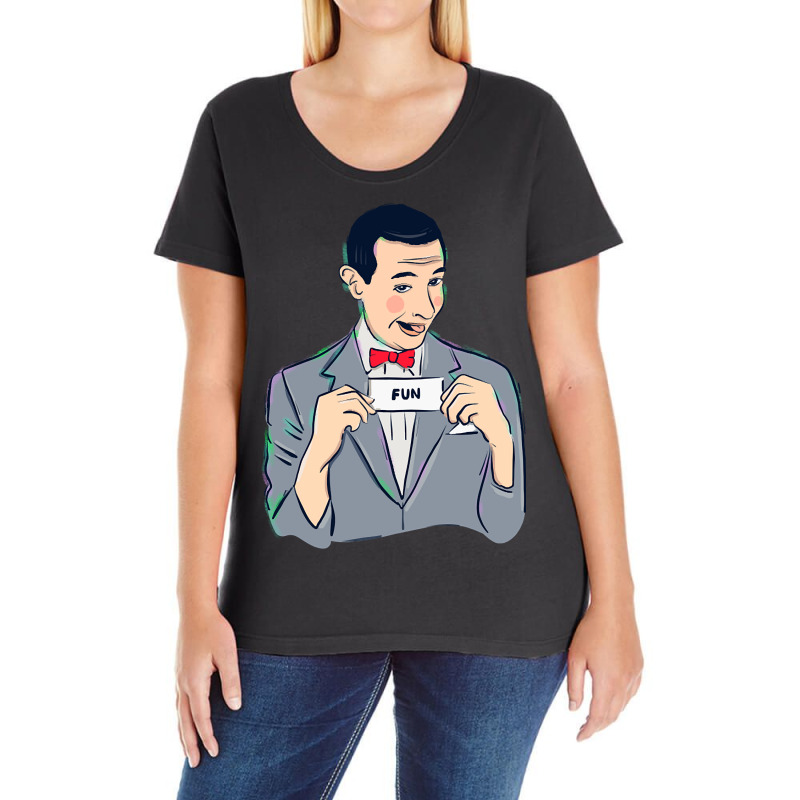 Pee-wee Herman Ladies Curvy T-Shirt by Box Bingham | Artistshot