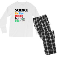 Science It's Like Magic, But Real Men's Long Sleeve Pajama Set | Artistshot