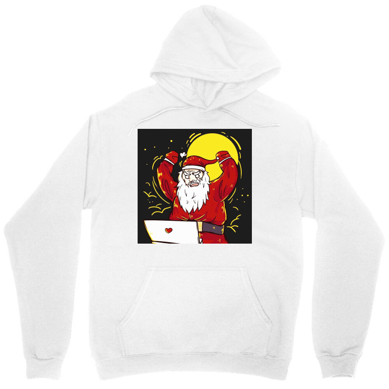 Angry Busy Santa Claus Unisex Hoodie | Artistshot