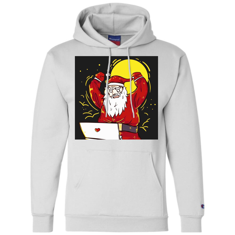 Angry Busy Santa Claus Champion Hoodie | Artistshot