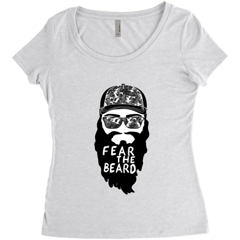 Fear The Beard Shirt Women's Triblend Scoop T-shirt by kynekel | Artistshot