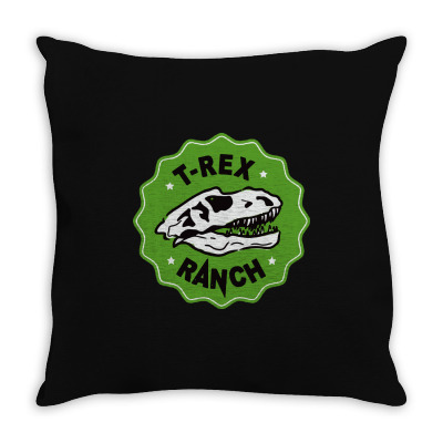 T Rex Ranch Throw Pillow Designed By Jablay