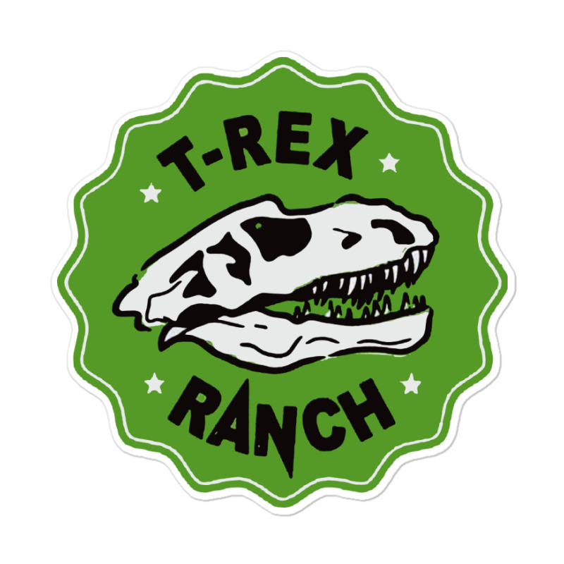 Custom T Rex Ranch Sticker By Jablay - Artistshot