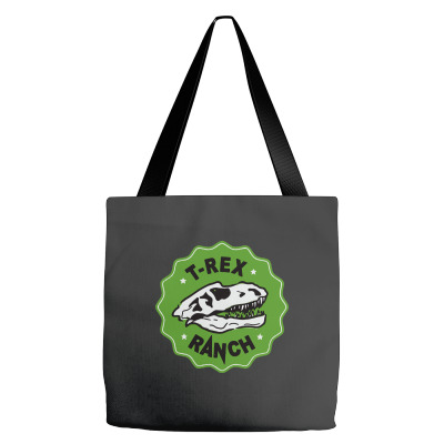 T Rex Ranch Tote Bags Designed By Jablay
