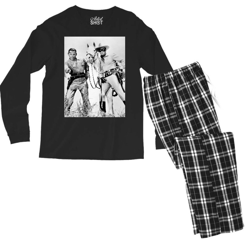 Lone Ranger And Tonto Men's Long Sleeve Pajama Set by delorasali | Artistshot