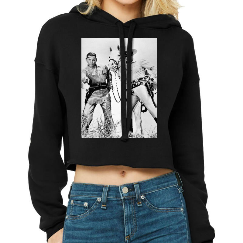 Lone Ranger And Tonto Cropped Hoodie by delorasali | Artistshot