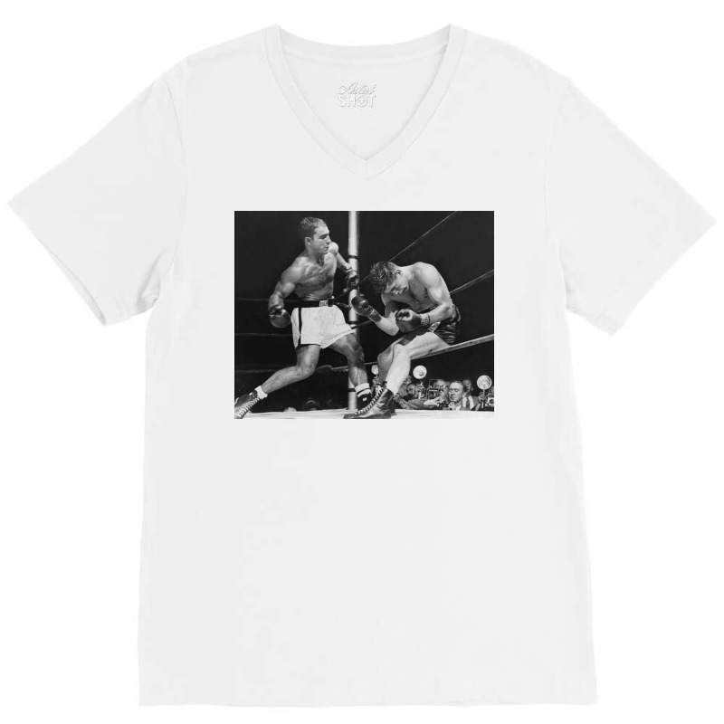 Rocky Marciano V-Neck Tee by jamesweiss | Artistshot