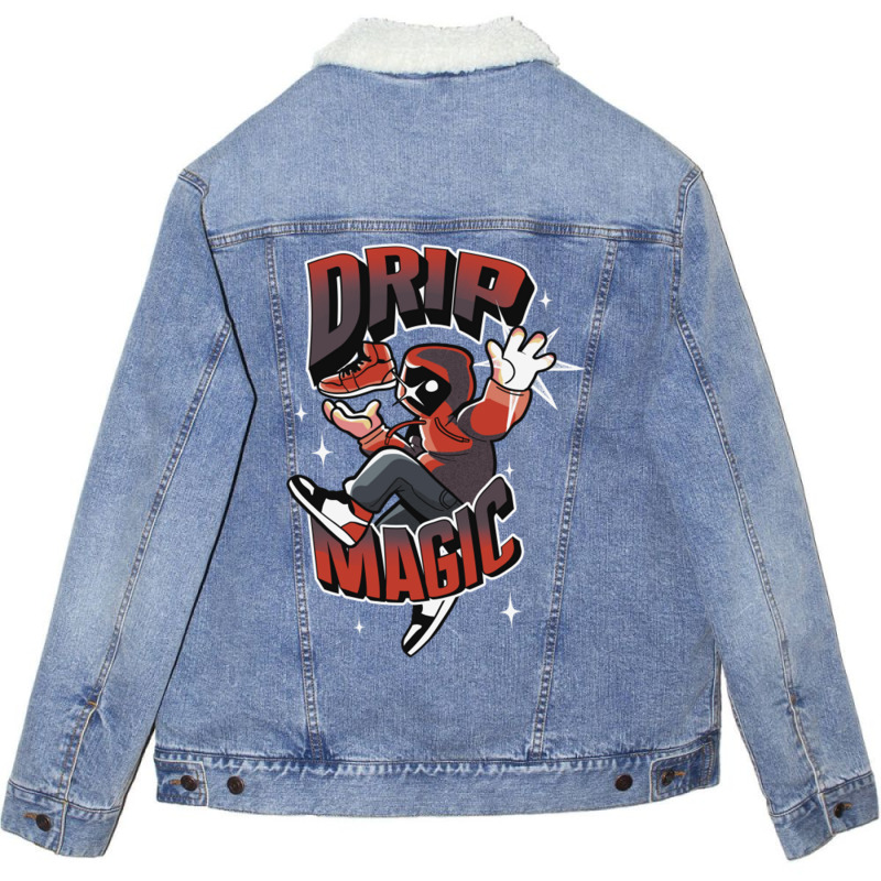 Drip Magic Unisex Sherpa-lined Denim Jacket | Artistshot