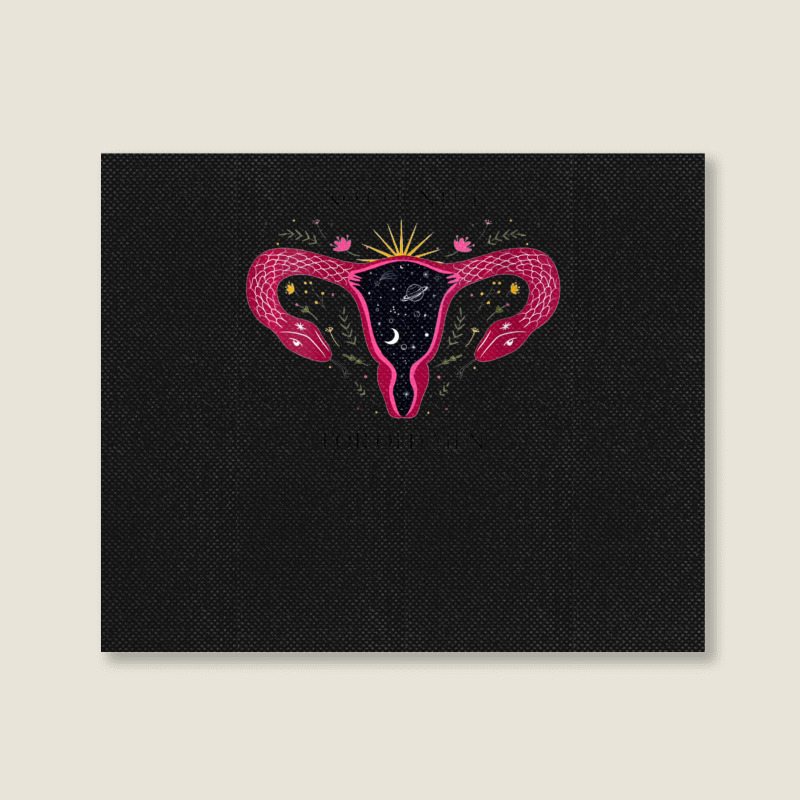 Womens No Country For Old Men Uterus Vagina Feminist Women Rights V-ne Landscape Canvas Print | Artistshot