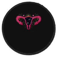 Womens No Country For Old Men Uterus Vagina Feminist Women Rights V-ne Round Patch | Artistshot