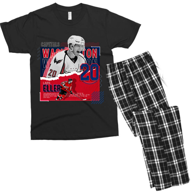 Lars Eller Hockey Paper Poster Capitals Men's T-shirt Pajama Set by LakeshaHughlett | Artistshot