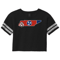 State Of Tennessee Flag With State Flower Iris 2 Scorecard Crop Tee | Artistshot