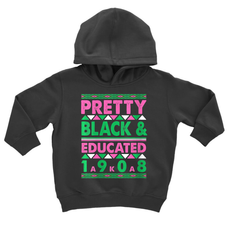 Womens Pretty Black And Educated J15 Founder's Day Aka Women V-neck Toddler Hoodie | Artistshot