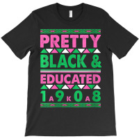 Womens Pretty Black And Educated J15 Founder's Day Aka Women V-neck T-shirt | Artistshot