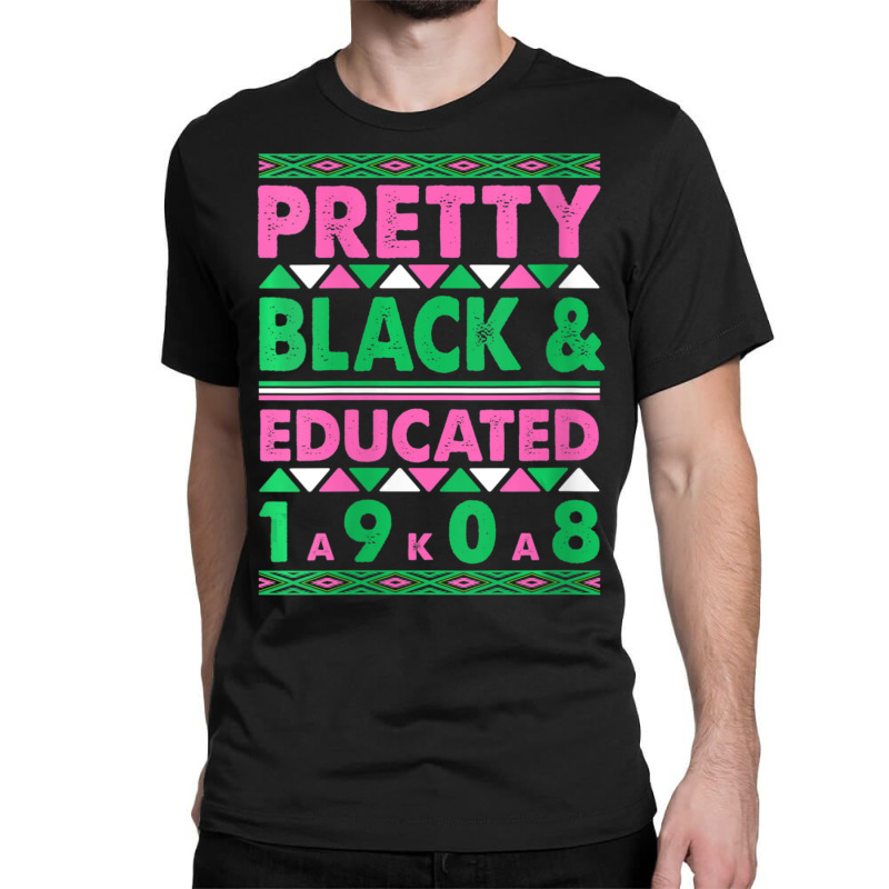 Womens Pretty Black And Educated J15 Founder's Day Aka Women V-neck Classic T-shirt | Artistshot