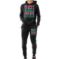 Womens Pretty Black And Educated J15 Founder's Day Aka Women V-neck Hoodie & Jogger Set | Artistshot