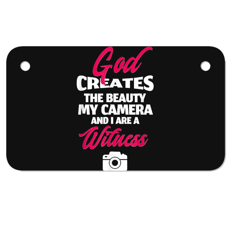 Funny Quote Retro Photography Quote Motorcycle License Plate | Artistshot