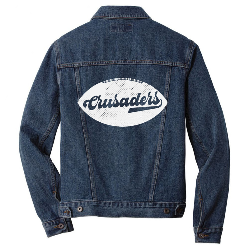 Retro Crusaders Football Men Denim Jacket | Artistshot