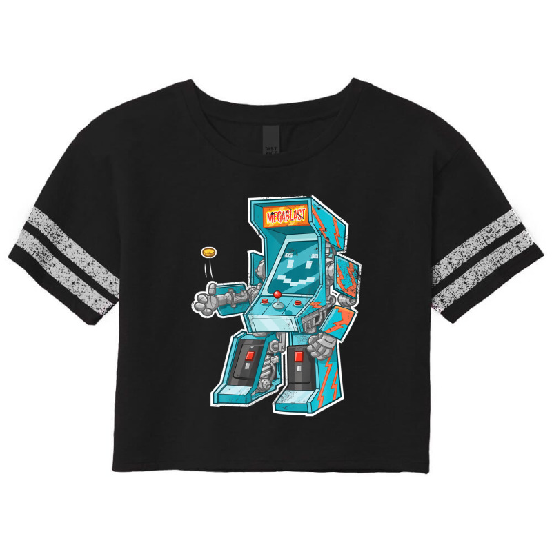 Arcade Bot- Video Game Cabinet With Joystick In Disguise Scorecard Crop Tee by mccuteoraleer | Artistshot