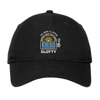 Funny Gambling I'm Just A Little Bit Slotty Adjustable Cap | Artistshot