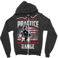 Out Of Practice Veteran Veterans Flag Backside Zipper Hoodie | Artistshot