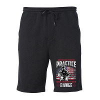 Out Of Practice Veteran Veterans Flag Backside Fleece Short | Artistshot