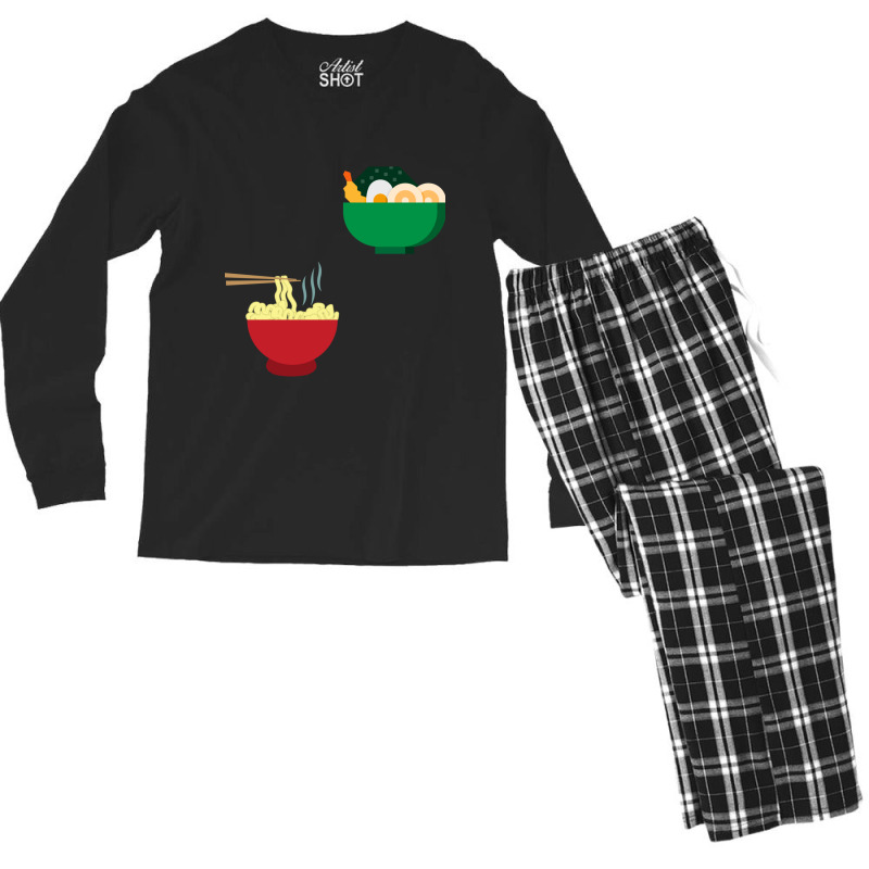 Classic Ramen Noodles  Classic Men's Long Sleeve Pajama Set by AYESHAJOHNSON | Artistshot