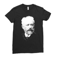 Pyotr Ilyich Tchaikovsky - Great Russian Composer Ladies Fitted T-shirt | Artistshot