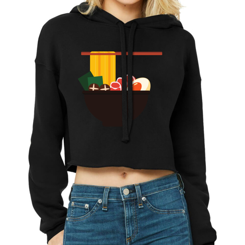 Classic Ramen Noodles Classic Cropped Hoodie by AYESHAJOHNSON | Artistshot