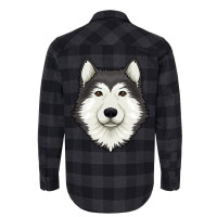 Alaskan Malamute Dog Headalaskan Malamute Dog Lover 337 Flannel Shirt | Artistshot