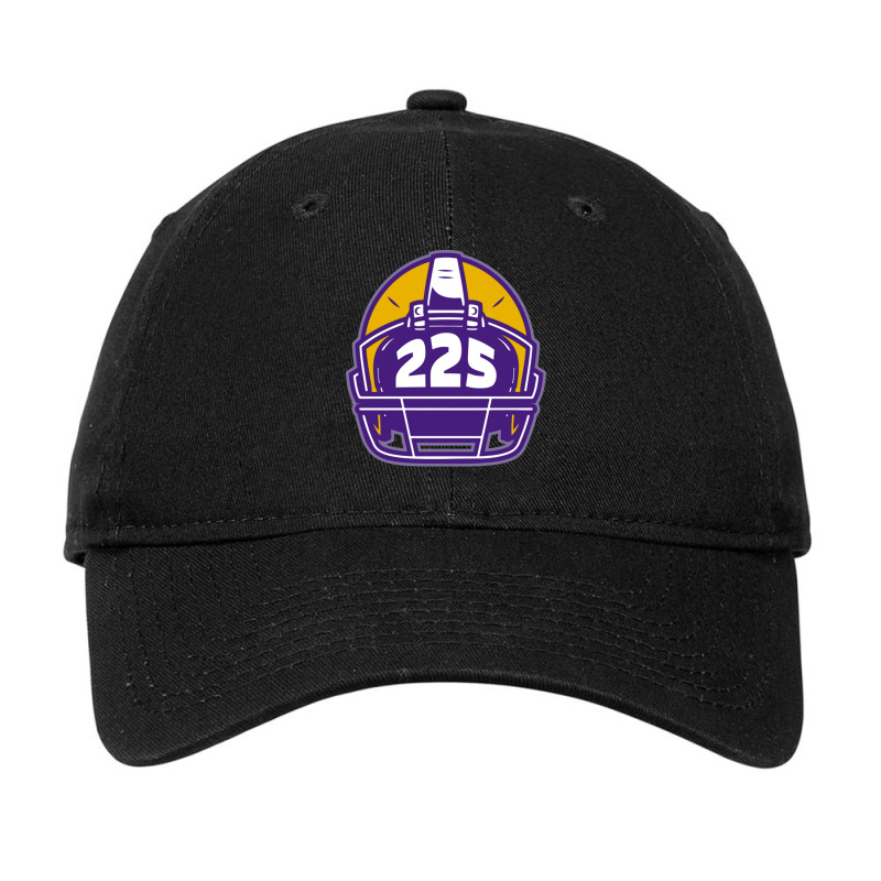 Retro Football Helmet 225 Area Code Baton Rouge Louisiana Football Adjustable Cap by LindaMarisa | Artistshot