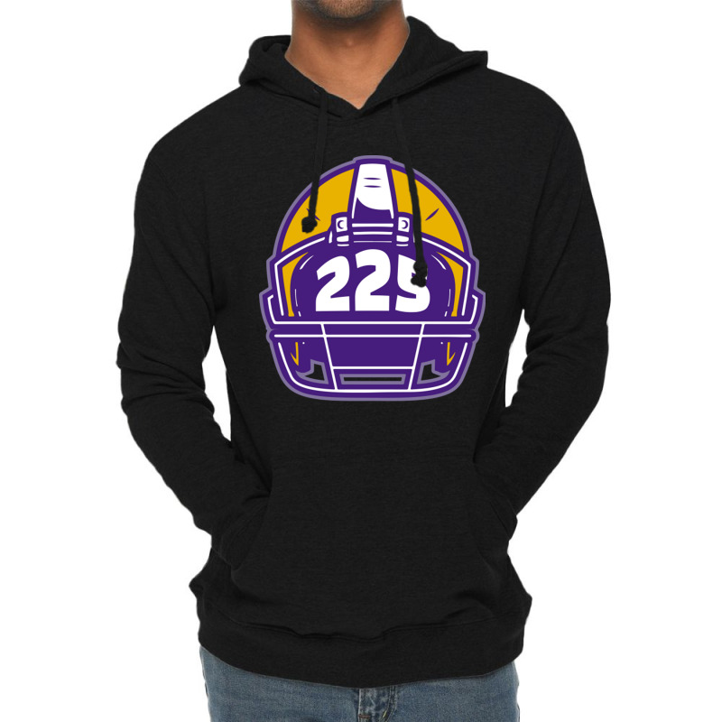 Retro Football Helmet 225 Area Code Baton Rouge Louisiana Football Lightweight Hoodie by LindaMarisa | Artistshot