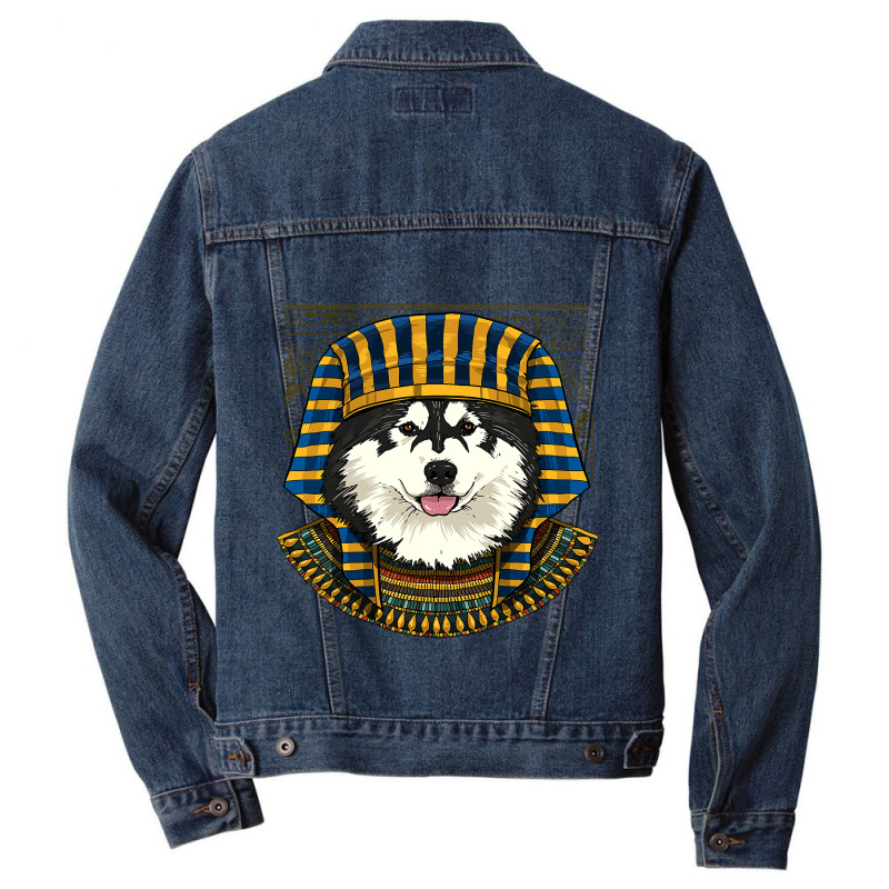 Alaskan Malamute Egyptian Pharaoh Historian Archaeologist 79 Men Denim Jacket | Artistshot