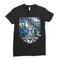 Lightning Strikes Twice Ladies Fitted T-shirt | Artistshot