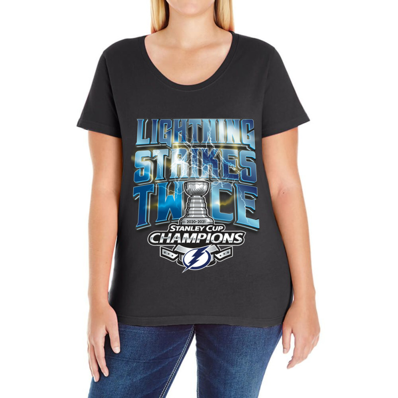 Lightning Strikes Twice Ladies Curvy T-Shirt by OrvilleBudiao | Artistshot