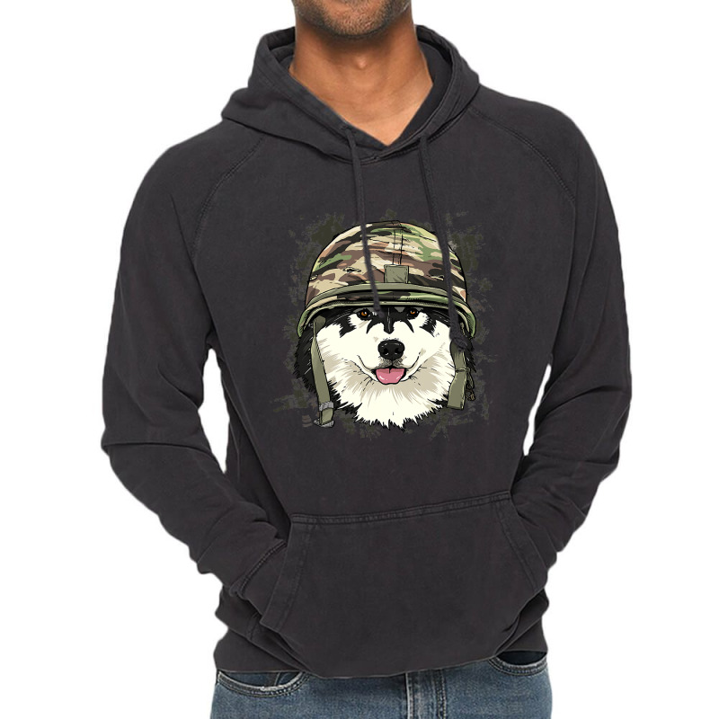 Alaskan Malamute Soldier Veteran Dogarmy Dog Lover 622 Vintage Hoodie | Artistshot