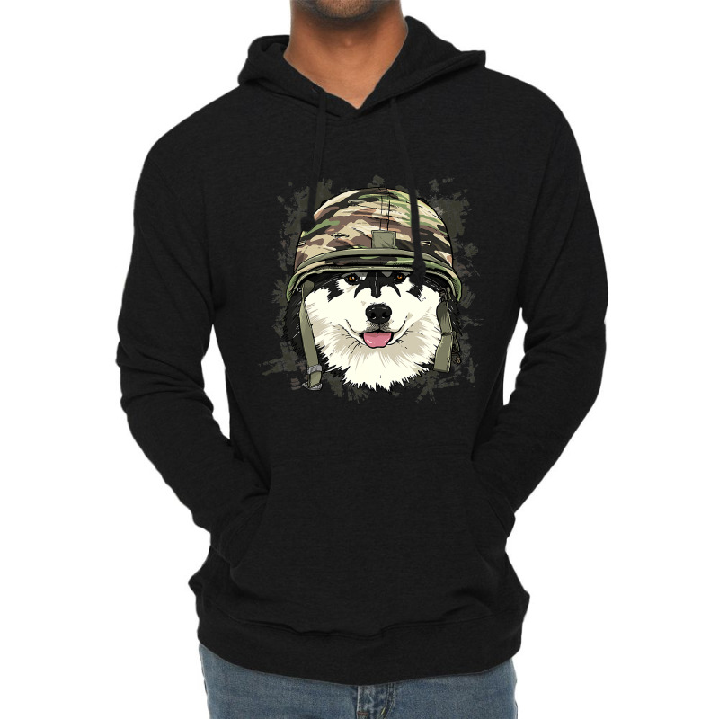 Alaskan Malamute Soldier Veteran Dogarmy Dog Lover 622 Lightweight Hoodie | Artistshot