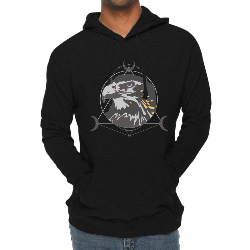 Eagle Sacred Geometry (2) Lightweight Hoodie by mckeebeckett3l9yxd | Artistshot