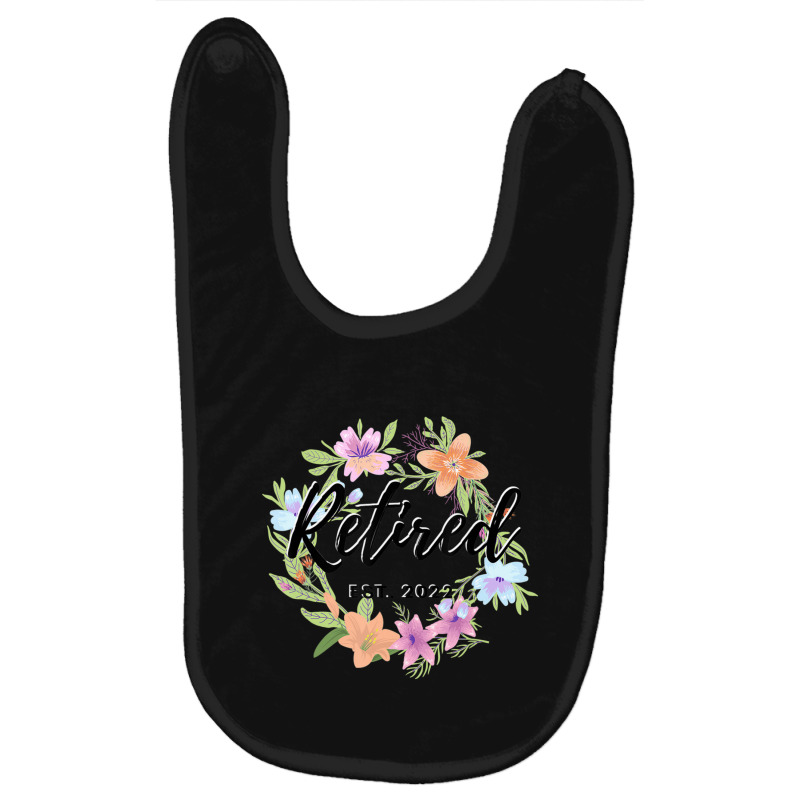 Floral Retired Est. 2022 Womens Retirement Baby Bibs | Artistshot